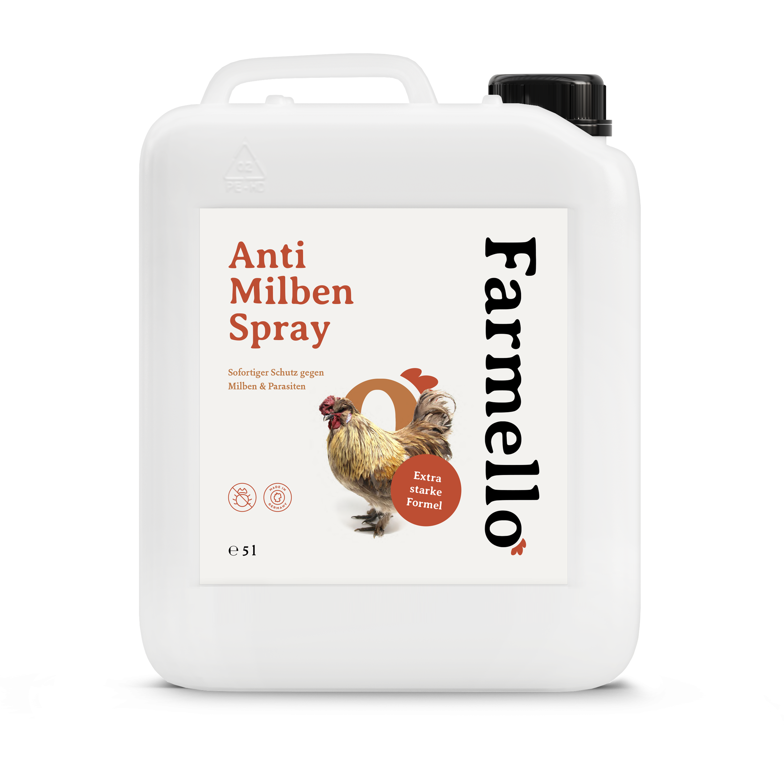 Farmello Anti-Milben-Spray für Hühner | 5 L Kanister